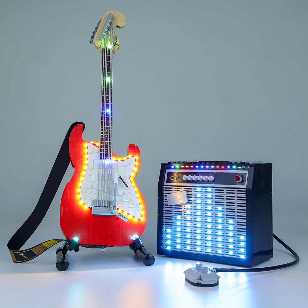 Led Light Set For 21329 Ideas Fender Guitar Model Education Toys Kids Birthday Christmas Gifts (Not Included Building Blocks)