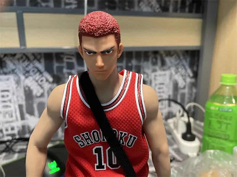 W magazynie na sprzedaż 1/6 figurki z kreskówek koszykówka Yingmu Power Forward rzeźba męskiej głowy dla zwykłych 12-calowych lalek figurki