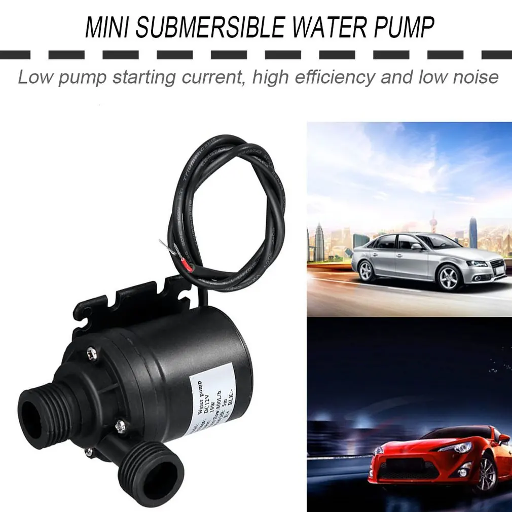 Professional Ultra Quiet Mini DC 12V Lift 5M 800L/H Brushless Motor Submersible Water Pump Multifunction Threaded Water Pump