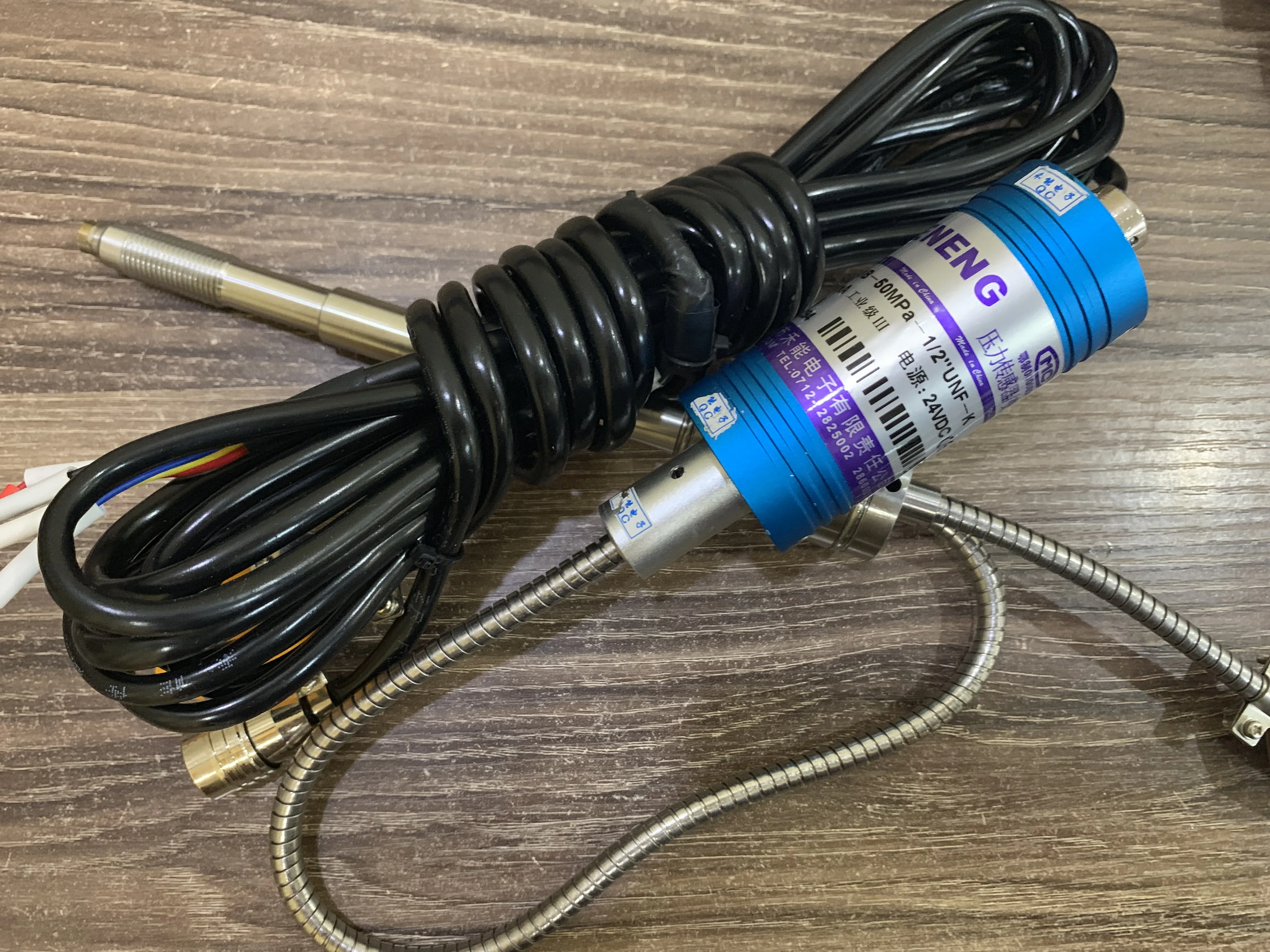 XGHNDZ PT131B-50MPa-m14 고온 용융 압력 및 온도 이중 측정 센서, 4-20MA, 24VDC, 2% fs, Heneng