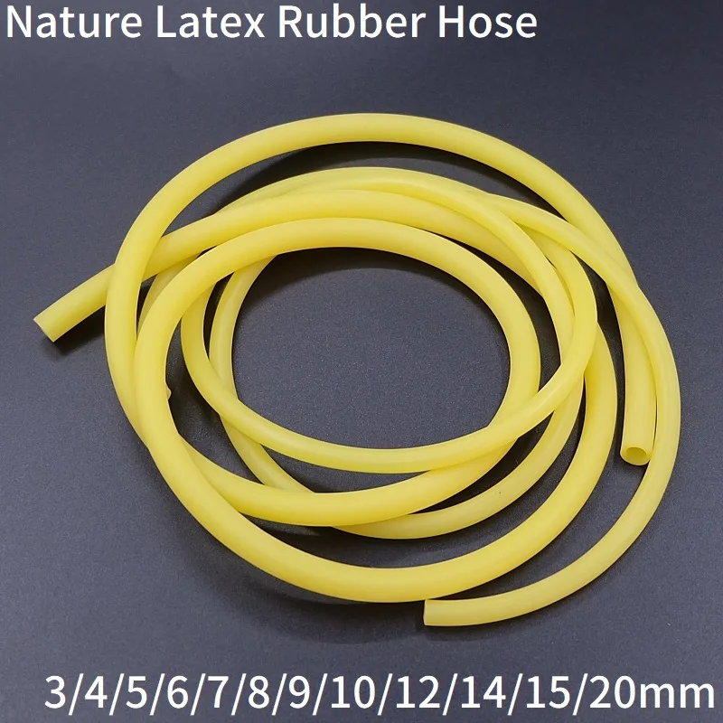 2M/5M Nature Latex Rubber Hoses High Resilient Elastic Surgical Medical Tube Catapult Hunting Slingshot Fitness Accessories