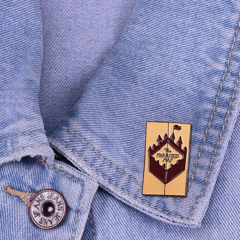 Cute marauders map badge The perfect gift for yourself or a literary book loving magical friend!