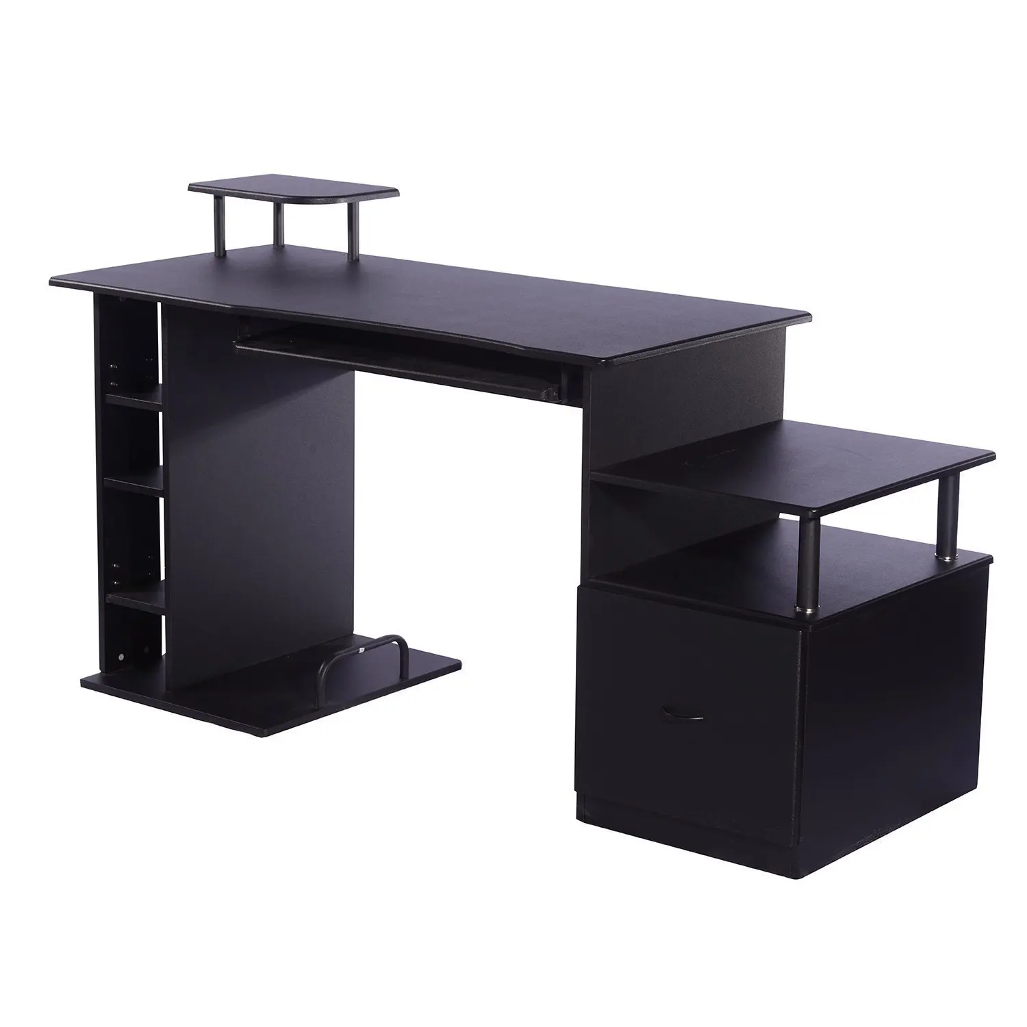 HOMCOM computer table PC for Office Office Office Office study bedroom wood desk 152x60x88cm black