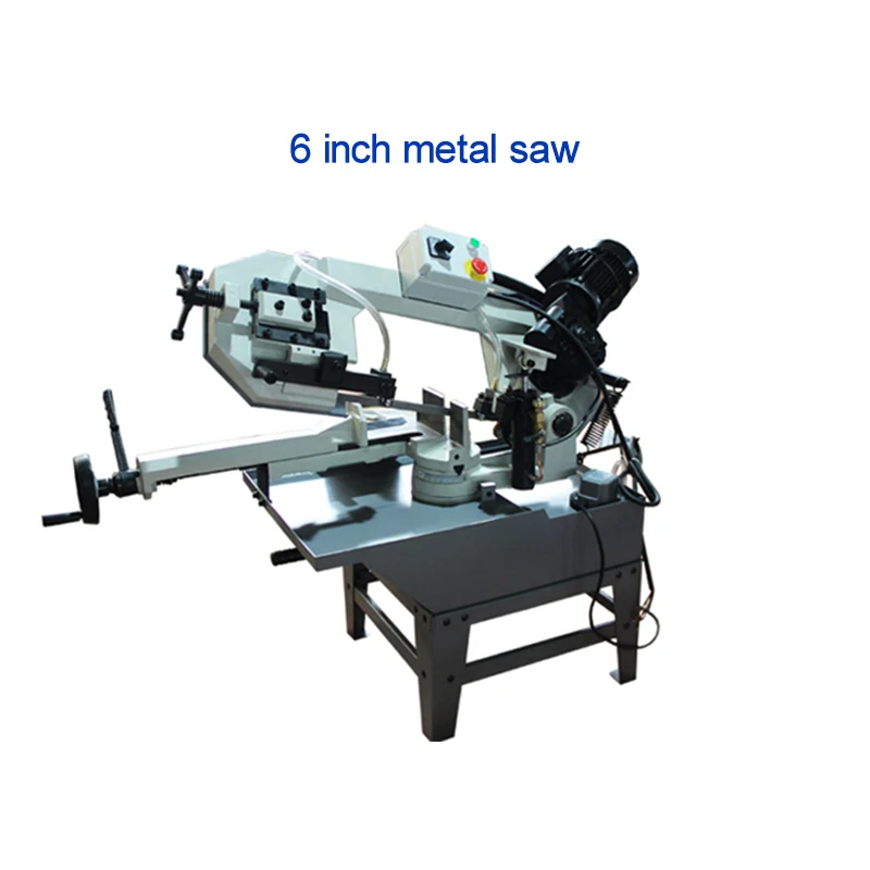 6 Inch Hydraulic Horizontal Metal Saw Automatic Cutting Machine Three-Phase High-Power Stainless Steel Metal Sawing Machine