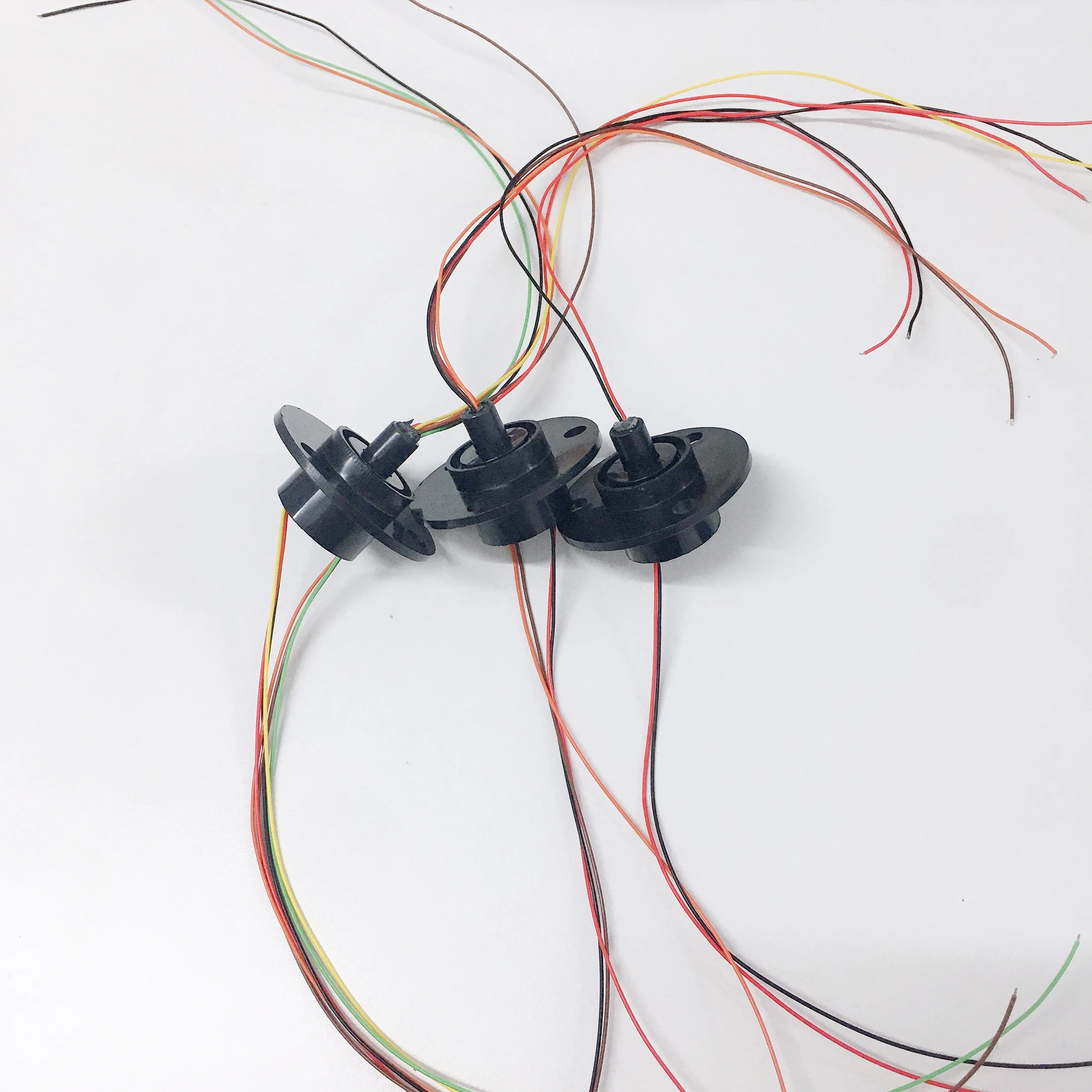 1PC 2/4/6/8/12/18/24/36 Channels Wires Capsule Slip Ring 1-2A Slipring 8.5/12.5/15.5/22mm Mini Rotary Conductiv Joint Connectors