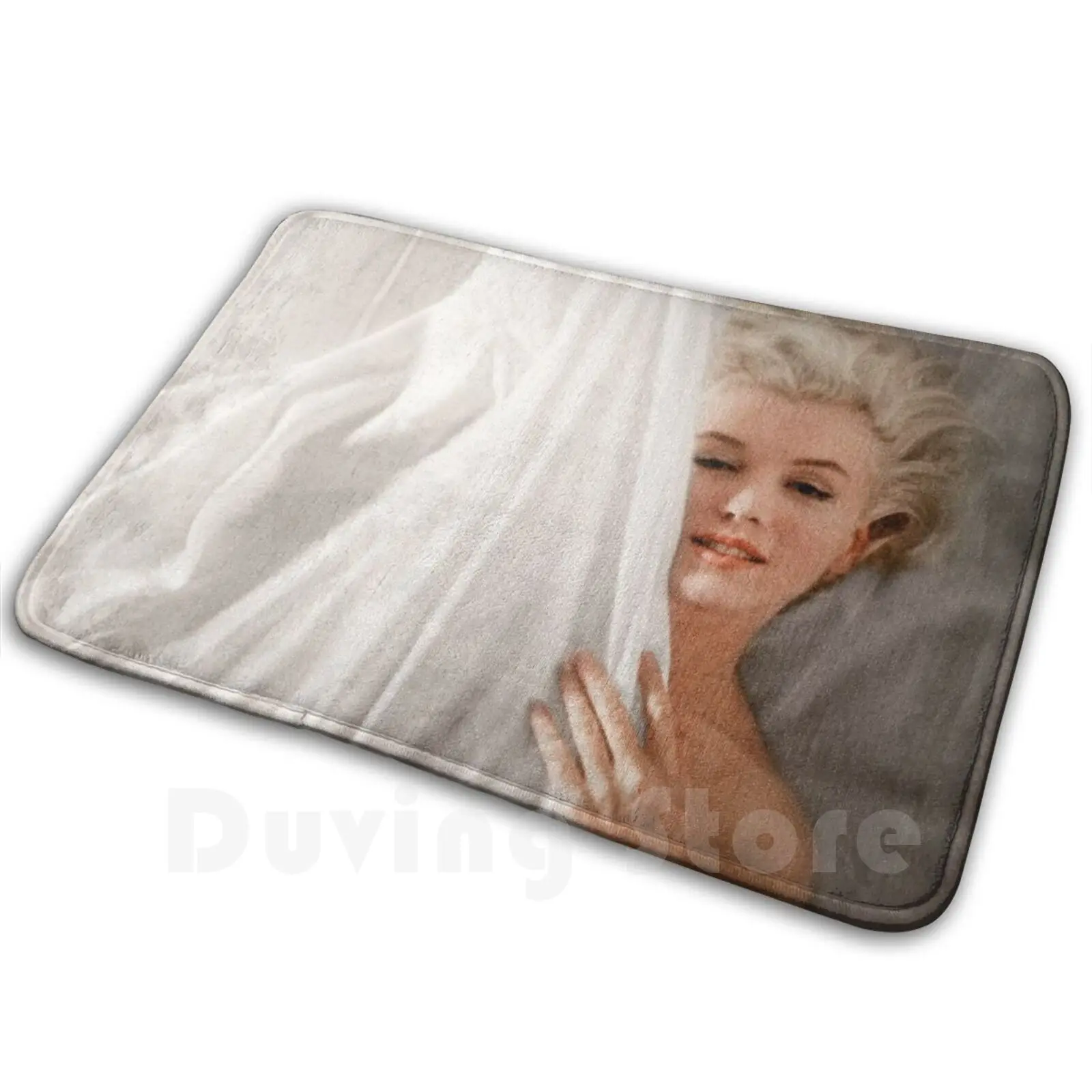 Marilyn Monroe In Bed 1950s Icon Old Hollywood Vintage Retro Celeb Carpet Mat Rug Cushion Soft Non-Slip Kawaii Vsco