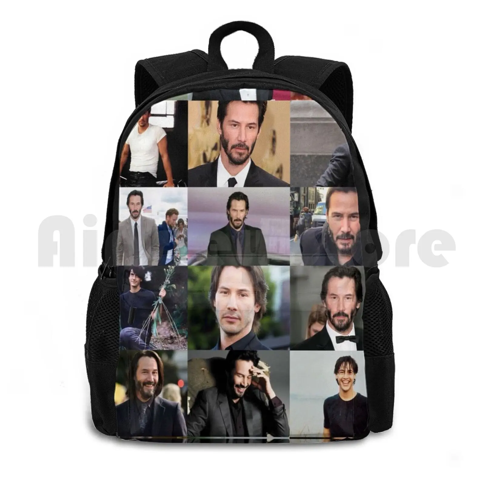 Keanu Reeves Collage Outdoor Hiking Backpack Waterproof Camping Travel Keanu Reeves Keanu Reeves Actor Bill And Ted Ted John