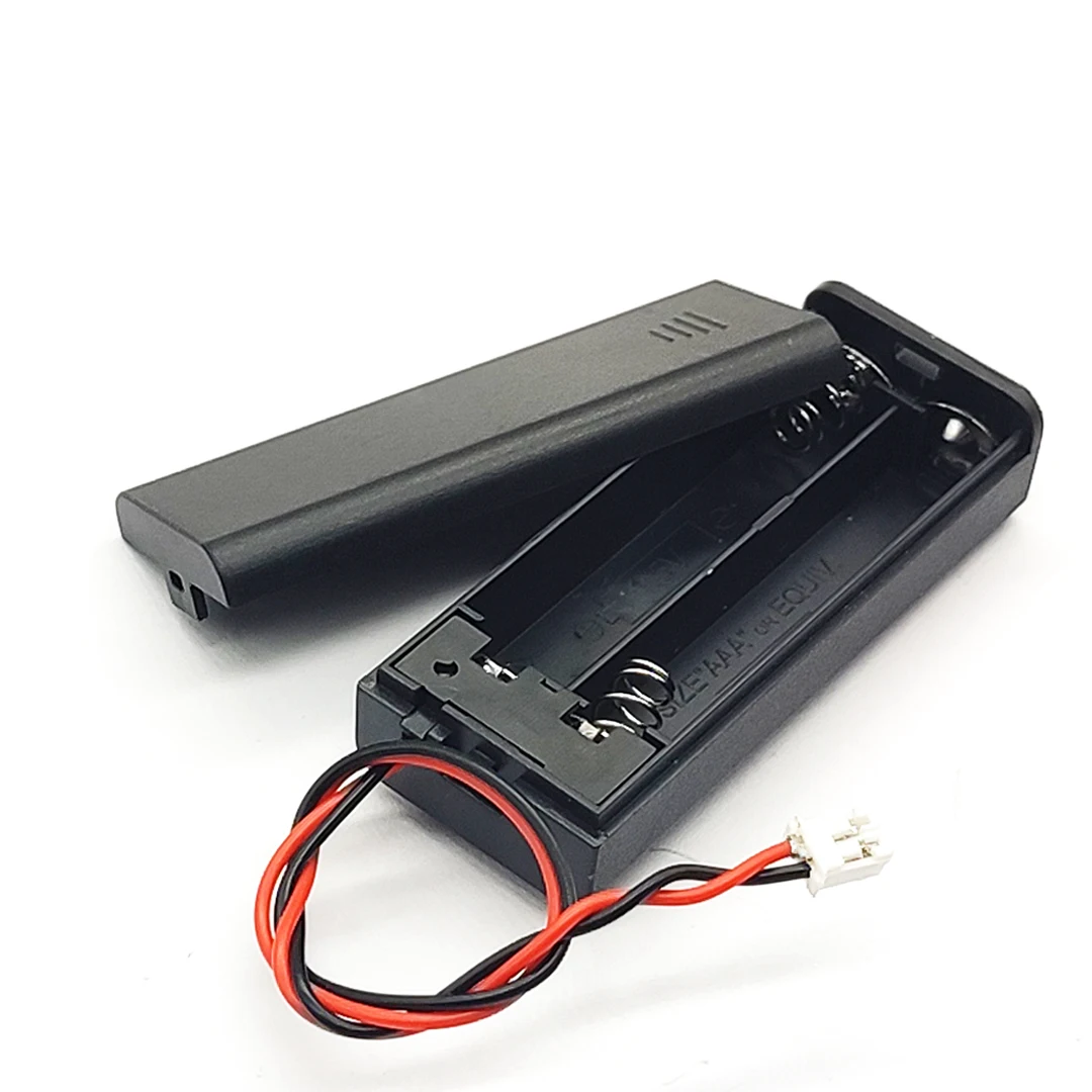 AAA Battery Holder With 2P PH2.0 Head AAA Battery Case AAA Battery Box With ON/OFF 2Slot Standard Battery Container