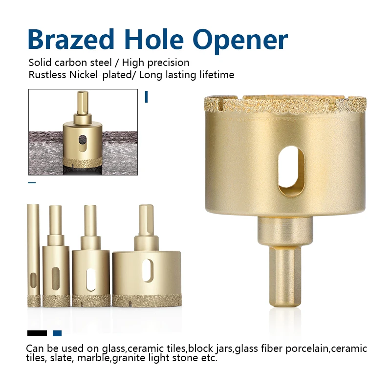 XCAN Diamant Beschichtete Bohrer 6-65mm Loch Sah Bohren Bits Für Glas Keramik Marmor Fliesen Granit Power werkzeug Zubehör Core Dr – Detail 7