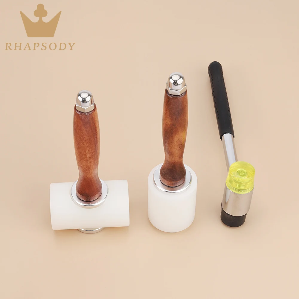 Leather Craft Carving Hammer Cowhide Punch Cutting Sewing DIY Working Saddle Making Tools Leather Craft Tools and Supplies Kits