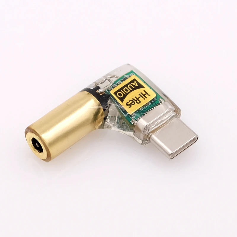 Type-C ถึง3.5มม.2.5มม./4.4Mm Balanced หญิงเครื่องขยายเสียงหูฟังอะแดปเตอร์90องศาสำหรับ Android PC C100 HiFi HiRes สายอะแดปเตอร์