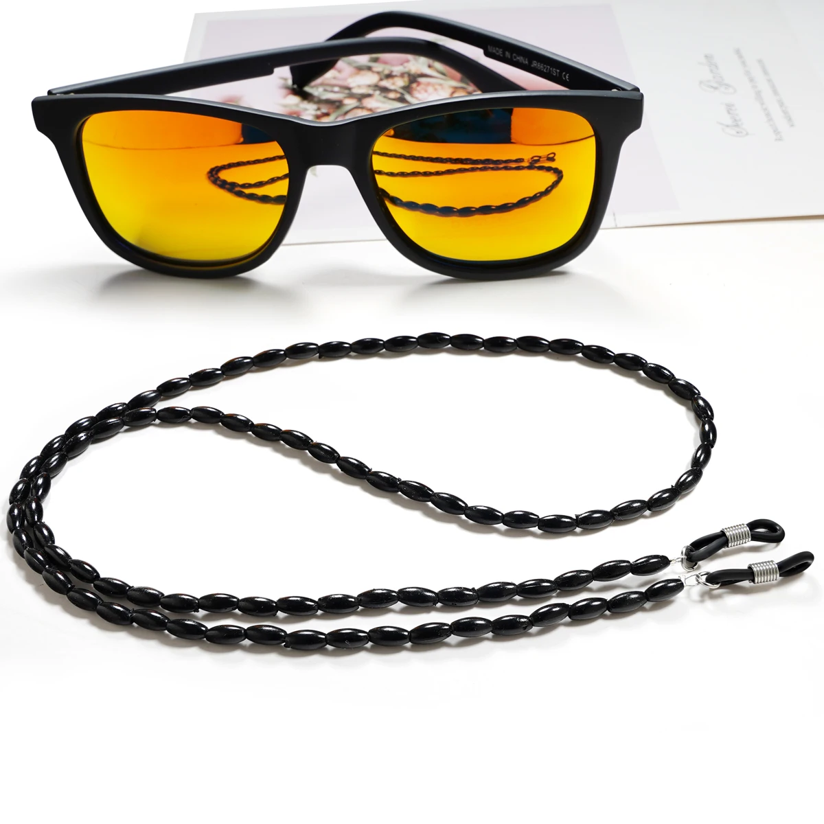 Eyeglasses Chains with Colorful Premium Beads for Women Girls -Eyeglasses String Holder Straps,fashion glasses Chain Cords