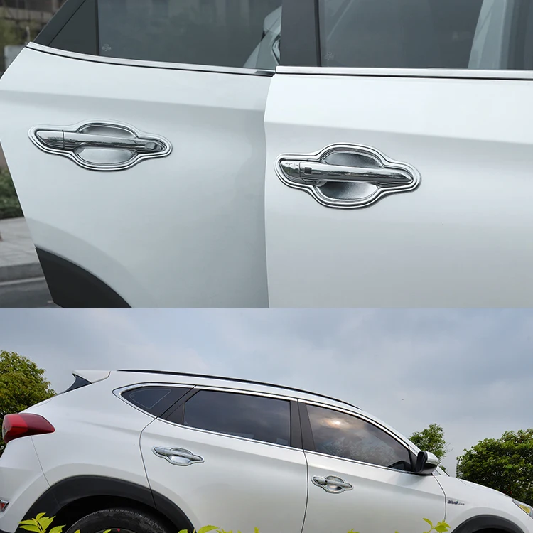 Car Exterior Door Bowel Trim Scratch-resistant CoverFor Hyundai Tucson 2015 2016 2017 2018 Accessories