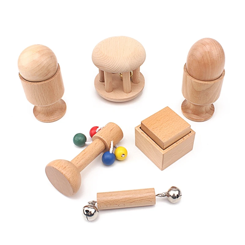 6Pcs Toddler Montessori Sensorial Toys Early Brain Developmental Toys for Children Baby Preschool Educational Game Infant Sounds