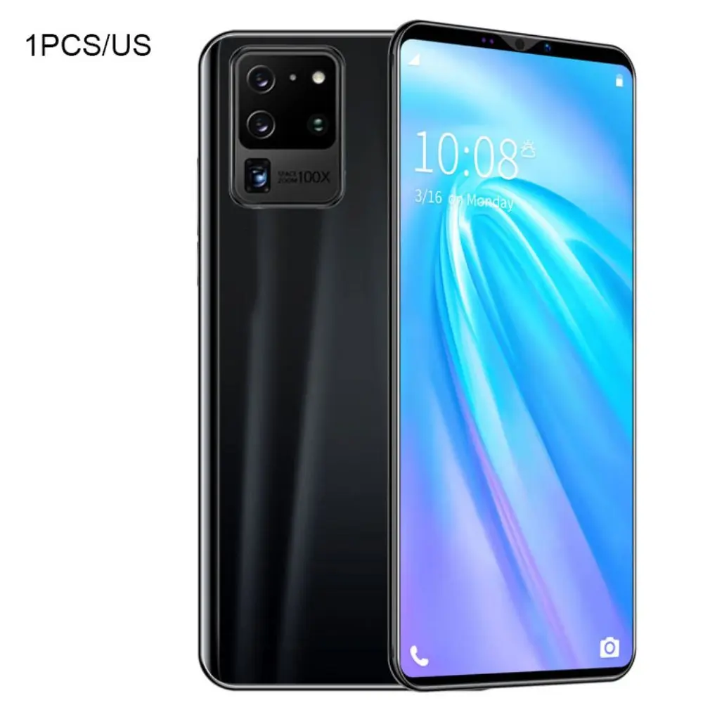 S20 Pro الهاتف الذكي شاشة 5.8 بوصة الهاتف الذكي 512 م + 4G أندرويد الهاتف الذكي ثلاثية الأبعاد الزجاج مطلي الغطاء الخلفي الأسود
