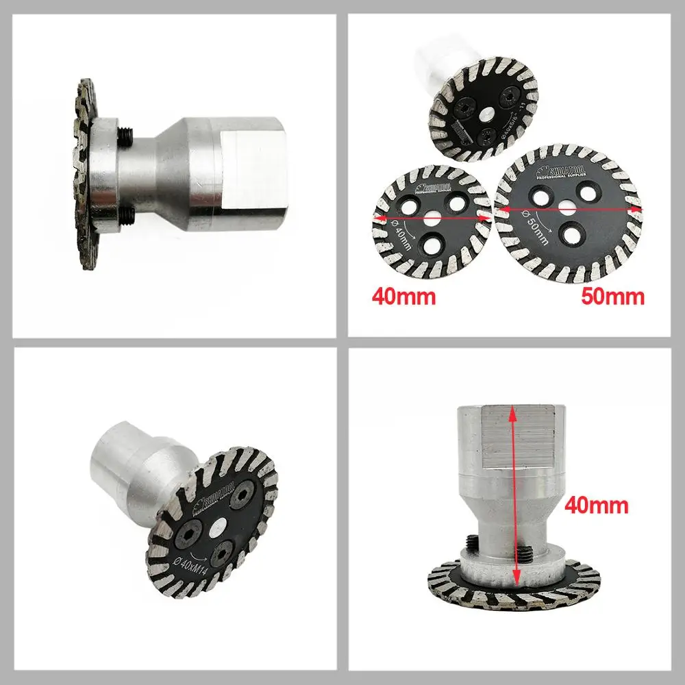 DIATOOL 1 pz stampati a Caldo del mini diamante lama con rimovibile 5/8-11 lungo flangia e 2 pz lame