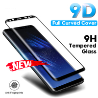 Tempered 9D Curved Glass Film For Samsung Galaxy Note 8 9 S9 S8 Plus S7 Edge Screen Protector For Samsung A6 A8 Plus 2018