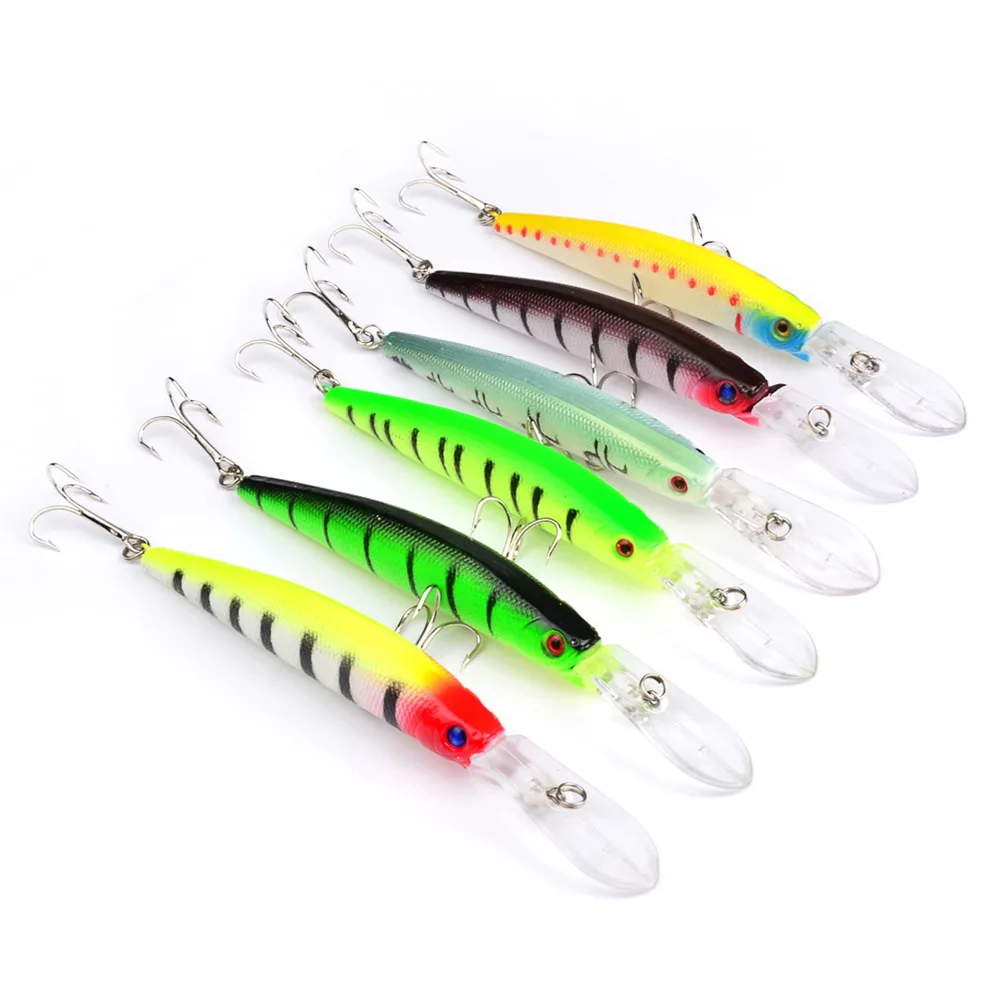 Minnow Fishing Lures Wobbler  Hard Bait 145mm 15.5g With 6# Hooks Sea Fishing Crankbait Stripe Jerkbait Bwobblers For Pike Perch