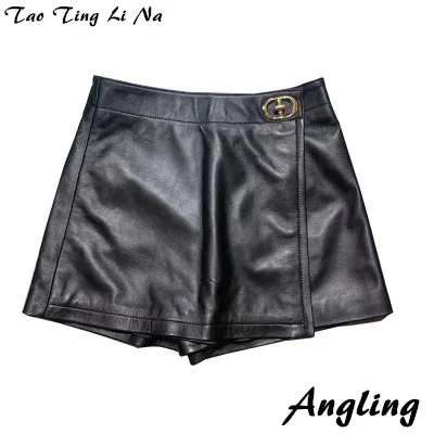 

Tao Ting Li Na New Fashion Real Genuine Sheep Leather Skirt G32