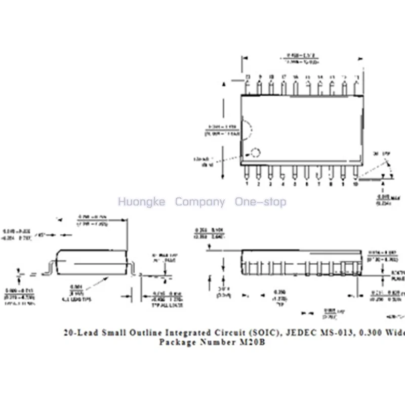 10 pièces/lot, DM74LS marque 74LS244 SOP-20 7.2mm IC BUF NON inversé 5.25V