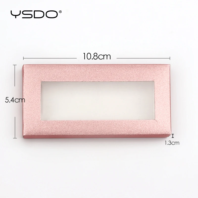 Wholesale 50 Pieces Paper Eyelash Boxes Glittering Box Mink Eyelashes Case Makeup False Lashes Box In Bulk Cilios Packaging