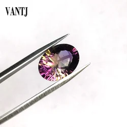 Ametrine Loose Gemstone Oval Concave Cut for Silver Gold Mounting DIY Decoration Fine Jewelry