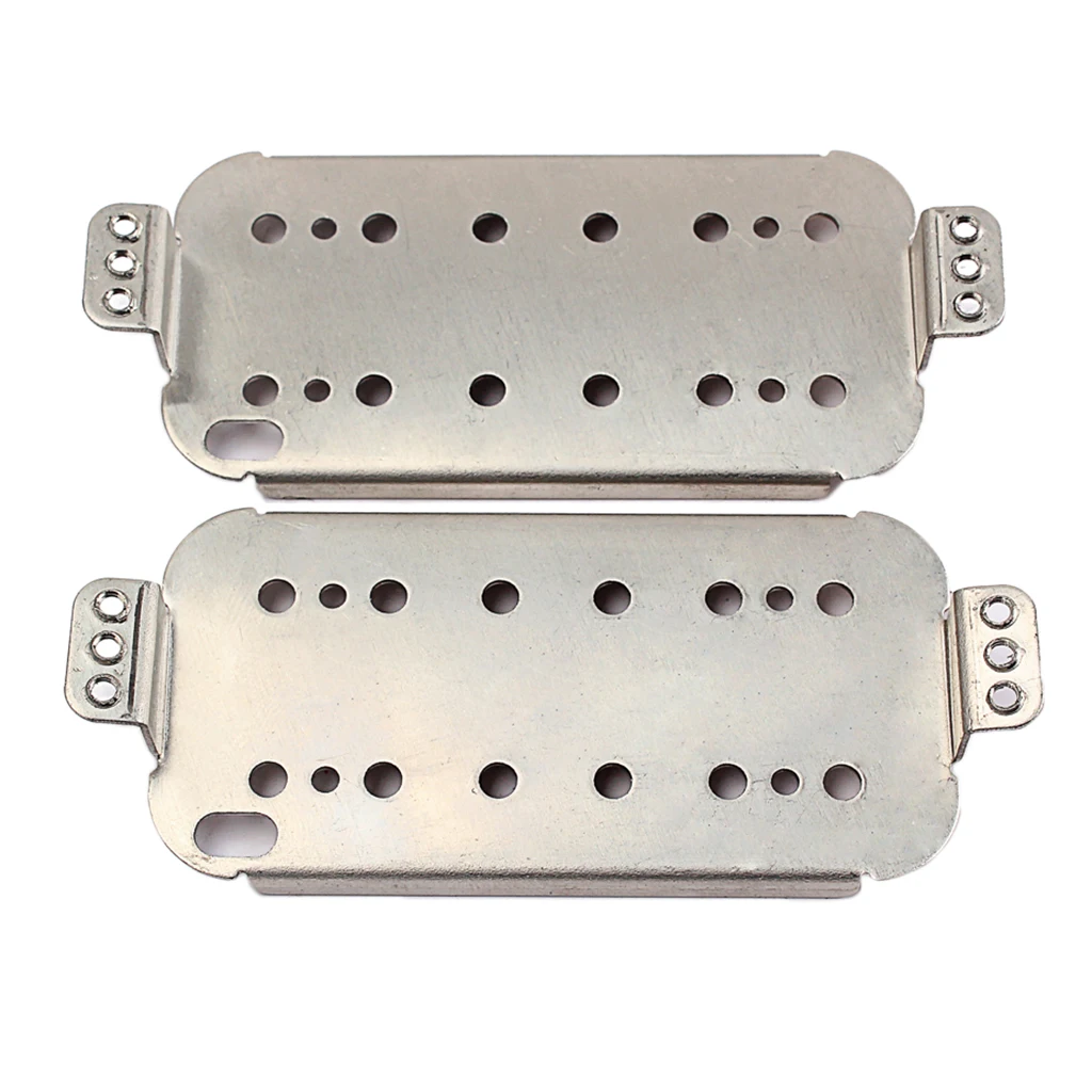 2 Pieces Electric Guitar Humbucker Double Coil Pickup Baseplates Guitar Accessory 50mm+52mm