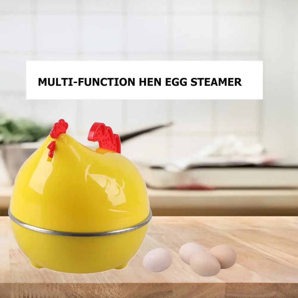 Multifunctional Household Mini Cute Cartoon Hen Shape Electric Egg Cooker Eggs Boiler Steamer EU Plug