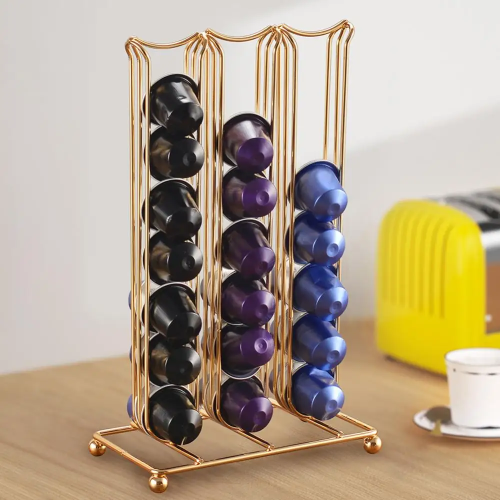 Coffee Capsules Holder 42 Capsules Holder Nespresso Coffee Capsule Pods Bracket Capsule Rack Stand Storage Shelve