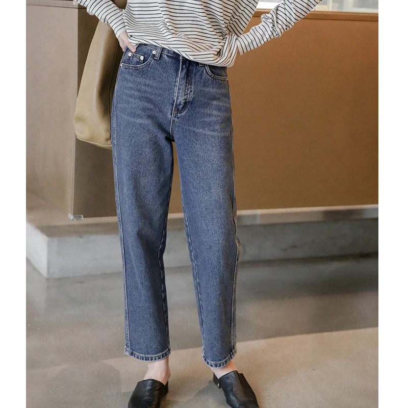 Pants autumn Korean straight pants retro jeans