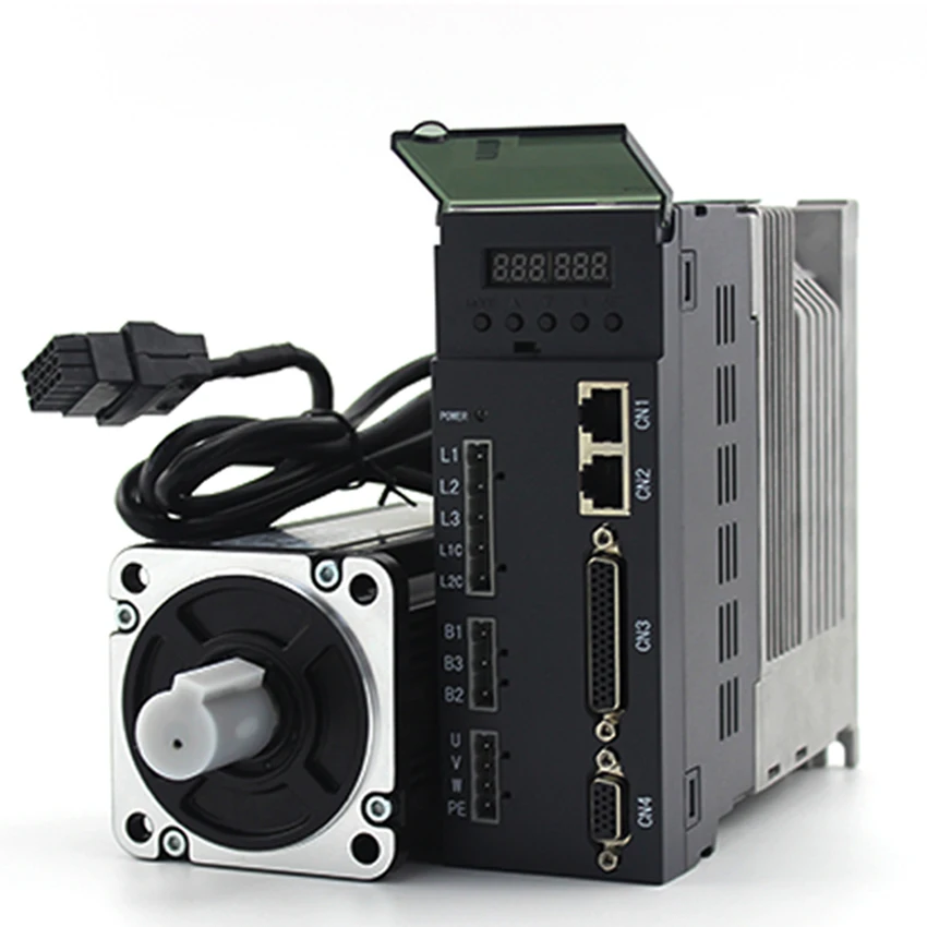 Imagem -06 - Lichuan-ac Servo Drive Kit para Cnc Servo Motor System Máquinas de Embalagem para Impressora 3d Flange 1kw nm 80st04025 80 mm