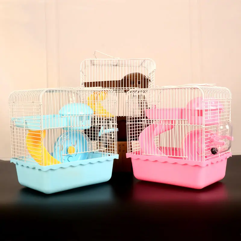 Hamster Luxury House Multifunction Pet Playground Hamster Nest Recreational Facilities Pulley Feed E11482