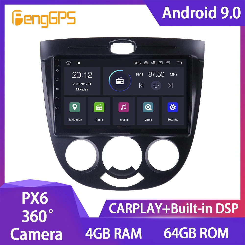 Android 10 Car Radio Stereo Head Unit for Buick Excelle 2004-2007 DVD Player Touchscreen Multimedia GPS Navigation Mirror Link