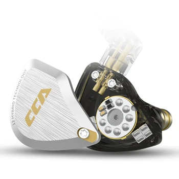 CCA C12 Hybrid Metal Headset HIFI Bass Earbuds In Ear Monitor Noise Cancelling Earphones earpiece C10 C16 ZST ZSN PRO 2