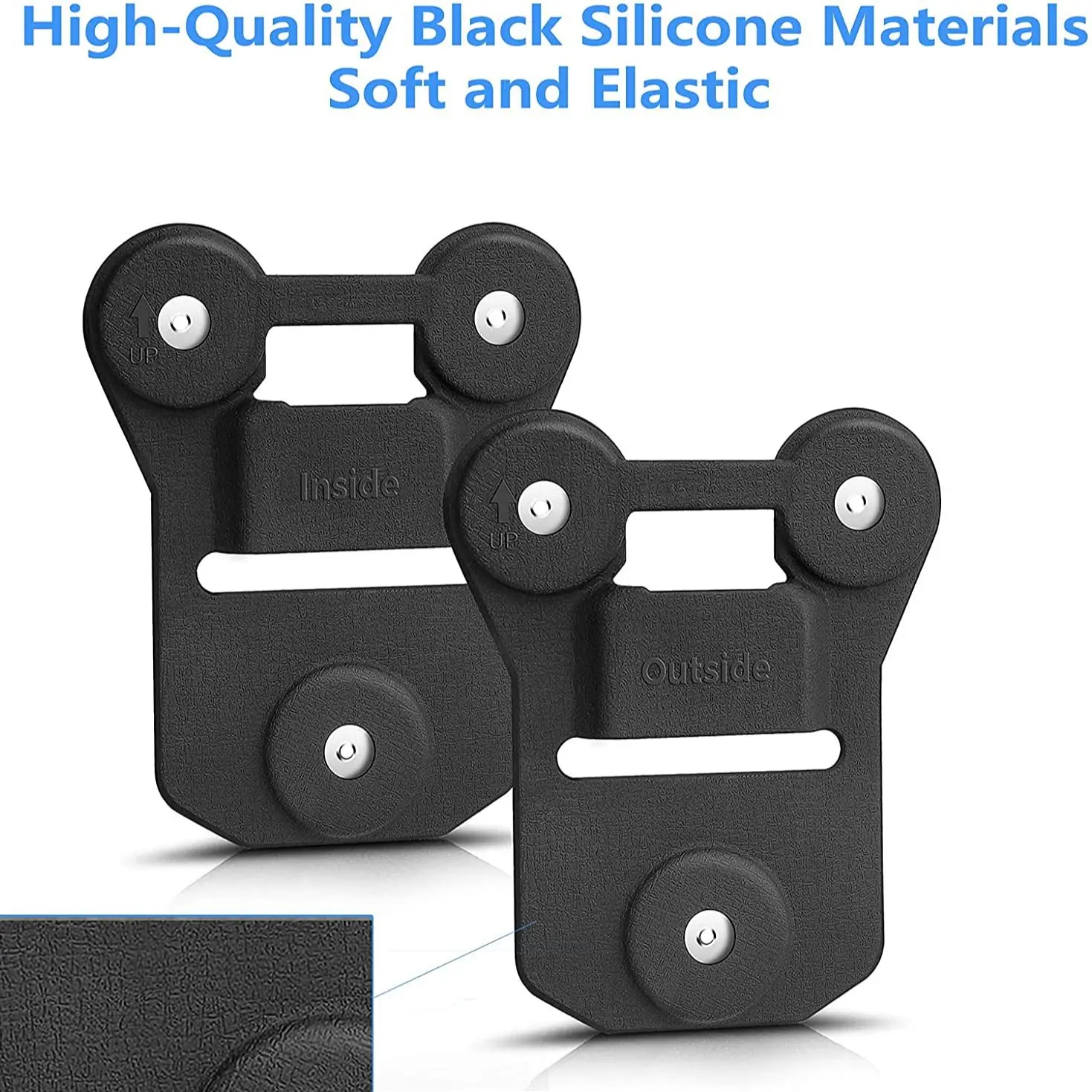 Body Camera Magnet Mount Black Silicone Strong Suction Police Camera Magnetic Clip, Stick to Clothes Universal Mount