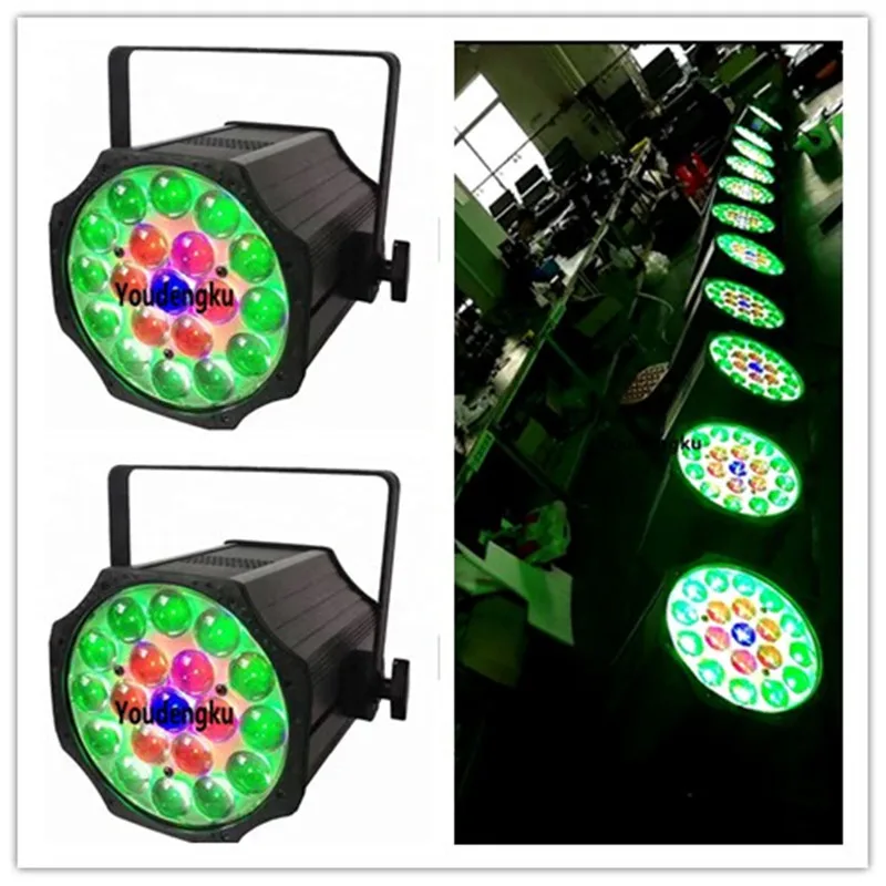 

2 шт. 19x18 Вт RGBWA UV 6 в 1 светодиодный зум Par DJ Party Stage Light Zoom 6in1 CE Rohs Led Par 64 Lighting