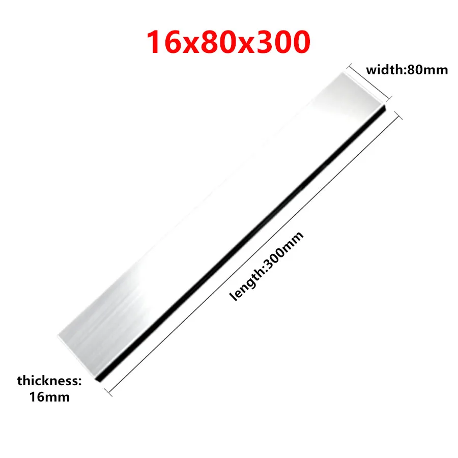 300mm Long 16mm Thick White Steel Turning Tool High Speed Steel 16x60x300 Bar 16*80*300 Blade CNC Lathe Tool HSS Rectangle Knife