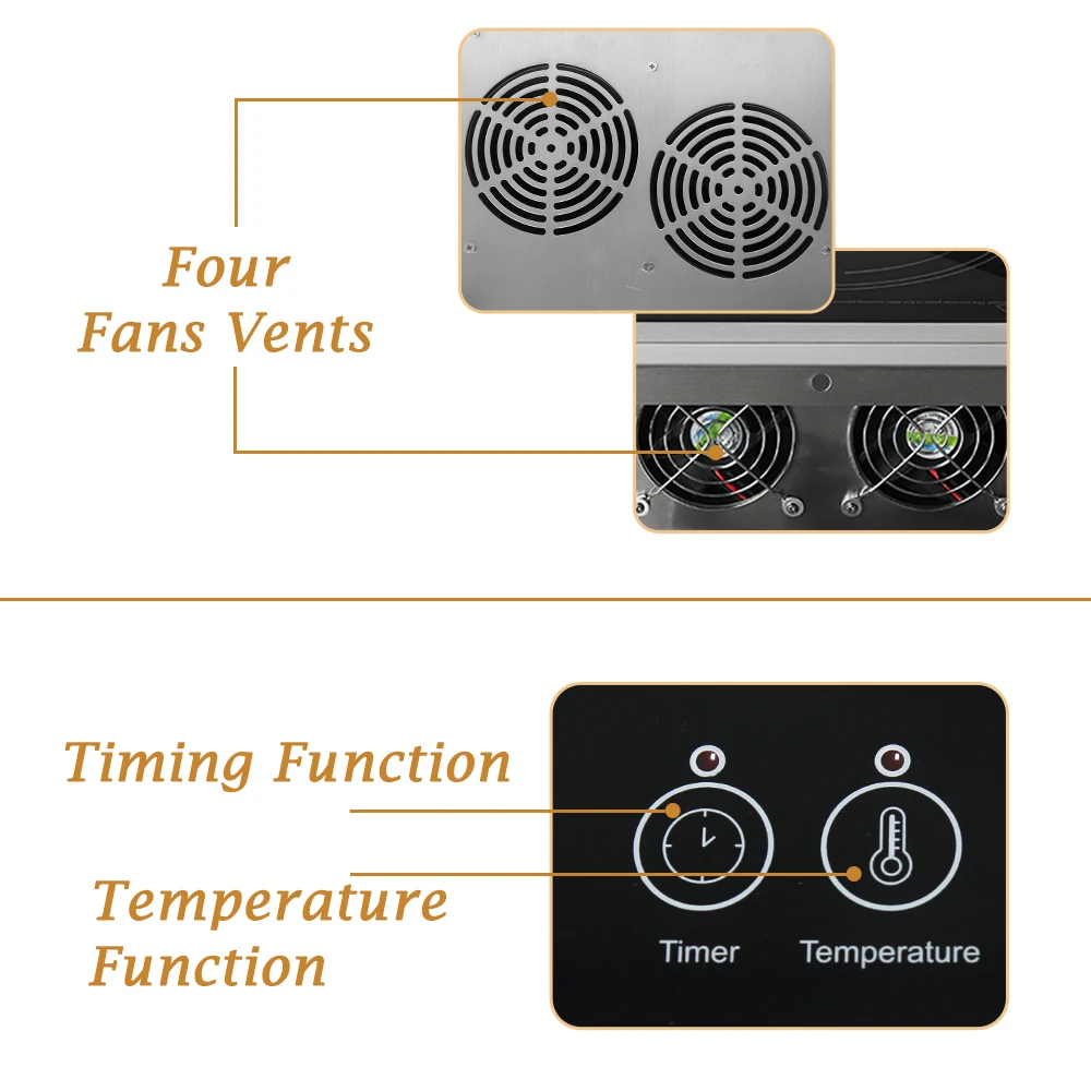 ITOP-cocina de inducción comercial de alta potencia, placa caliente, Control táctil inteligente, 3500W, Merci Chef K