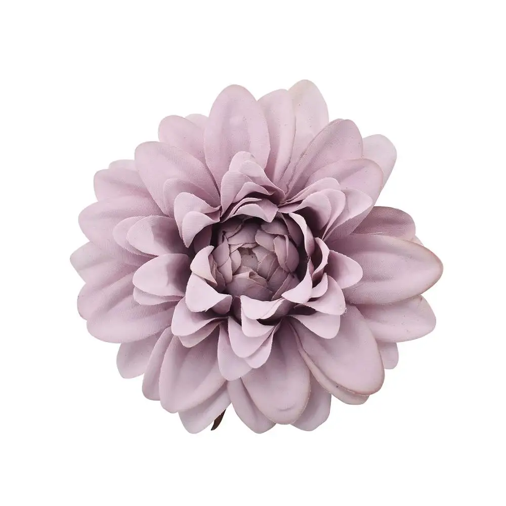 20 pz dalia seta artificiale fiori di alta qualità teste per la decorazione di nozze rosa ghirlanda fai da te Scrapbooking mestiere fiore finto