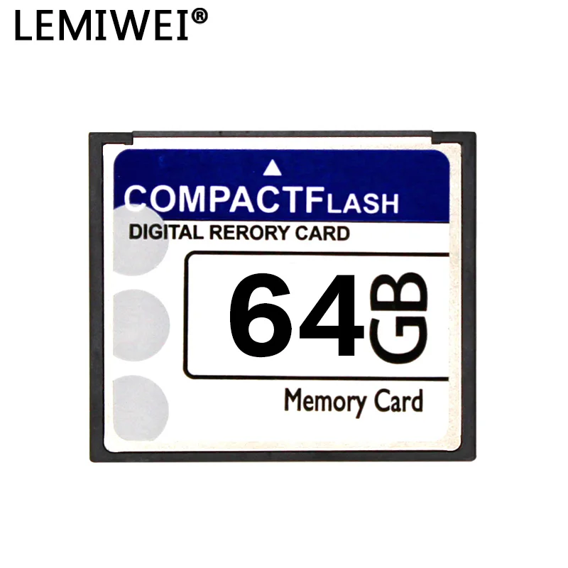 Lemiwei-Carte mémoire Compact Flash CF C10 pour appareil photo, haute vitesse, 32 Go, 64 Go, 16 Go, 256 Mo, 512 Mo, 1 Go, 2 Go, 4 Go, 8 Go