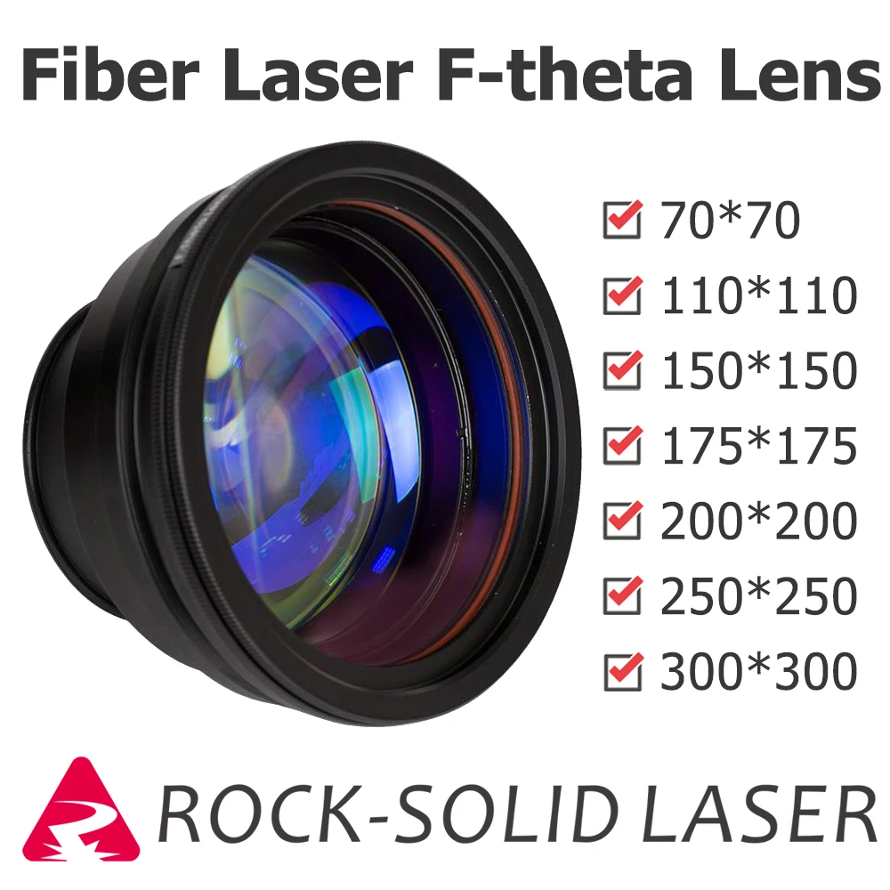 F-theta Scan Lens Optical Field Lens 1064nm EFL 100 163 210 254 330 420 Wavelength Fiber Laser Marker Parts Wholesale