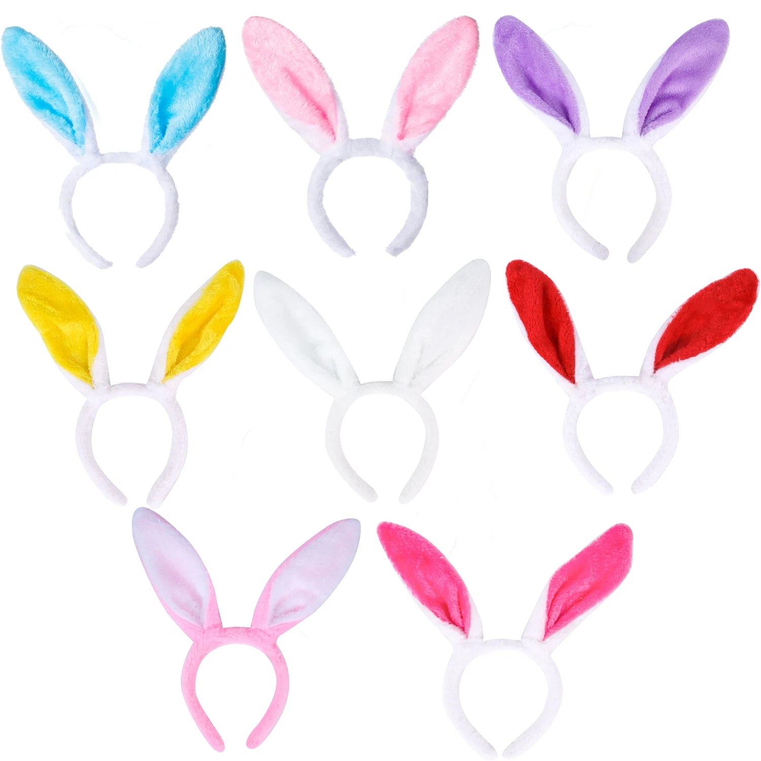 Leuke Pasen Konijnenoren Haarband Volwassen Kinderen Meisjes Cosplay Jurk Kostuum Bunny Oor Hoofdband Haaraccessoires Pasen kindercadeau