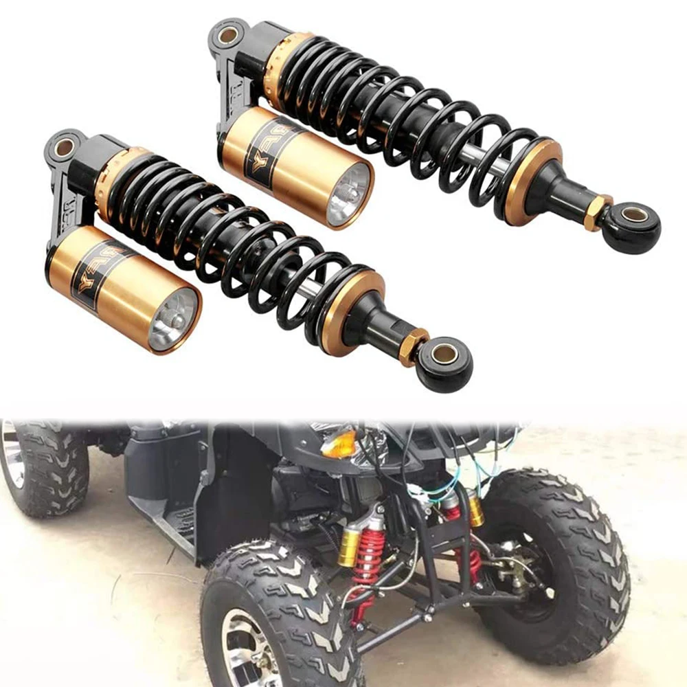 2 PCS Motorcycle Universal Air Shocks Absorber 340mm Rear For Honda Kawasaki Suzuki Yamaha Go Kart Scooters Sport Street Bike