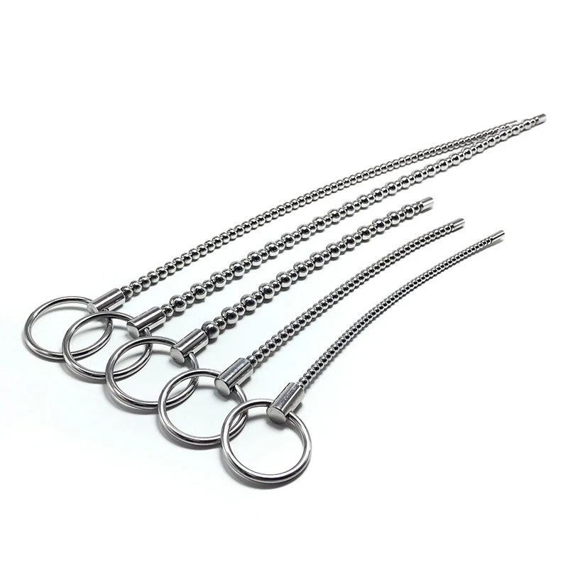 Stainless Steel Urethral Catheter Penis Plug Urethral Sound Metal Dilator Horse Eye Stimulation Adult Sex Toys for Men Gay