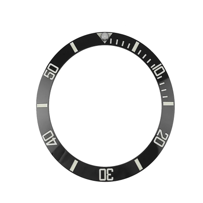 [Sloped] NEW 38mm BGW9 Lume SUB Style Ceramic Bezel Insert Fit For SKX007/SKX009 Blue Lume