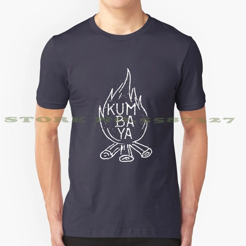 Kumbaya Campfire 100% Cotton T-Shirt Kumbaya Campfire Songs Camp Fire Song Bonfire Songs Girl Scouts Boy Scouts Outdoors Summer