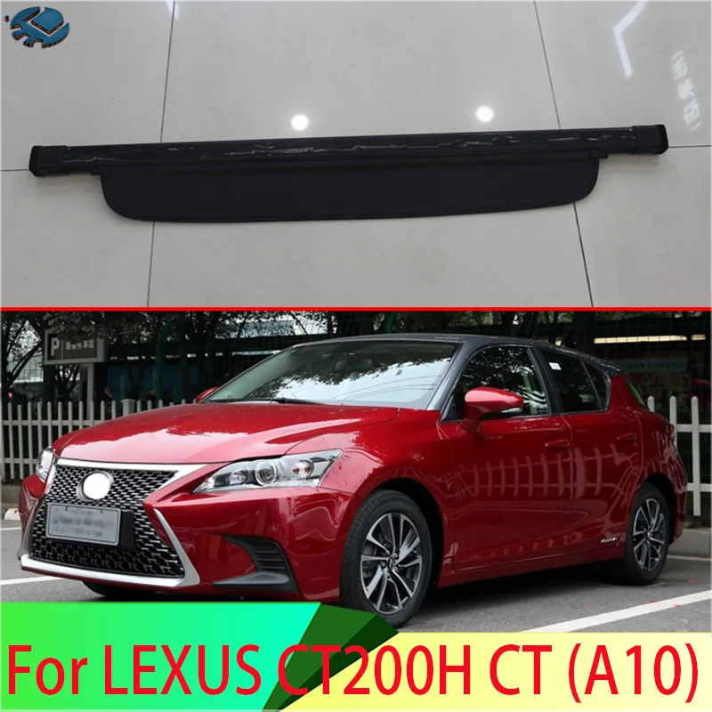 

For LEXUS CT200H CT (A10) Aluminum+Canvas Rear Cargo Cover Privacy Trunk Screen Security Shield Shade Accessories