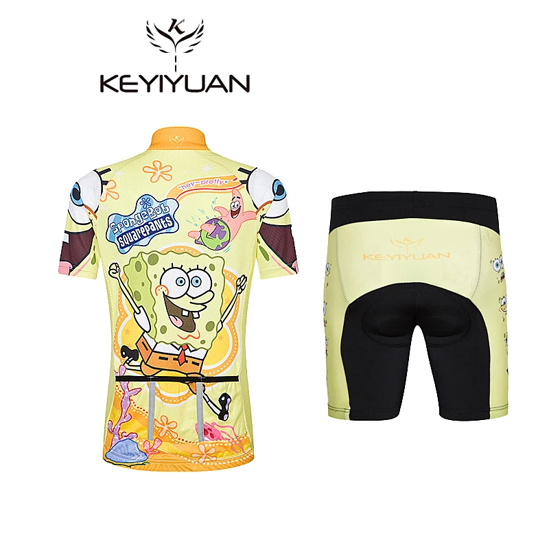 KEYIYUAN Bicycle Summer MTB Kids Boy Girls Cycling  Jersey Suit Bike Clothes Camisa De Time Roupas Conjuntos De Vestidos