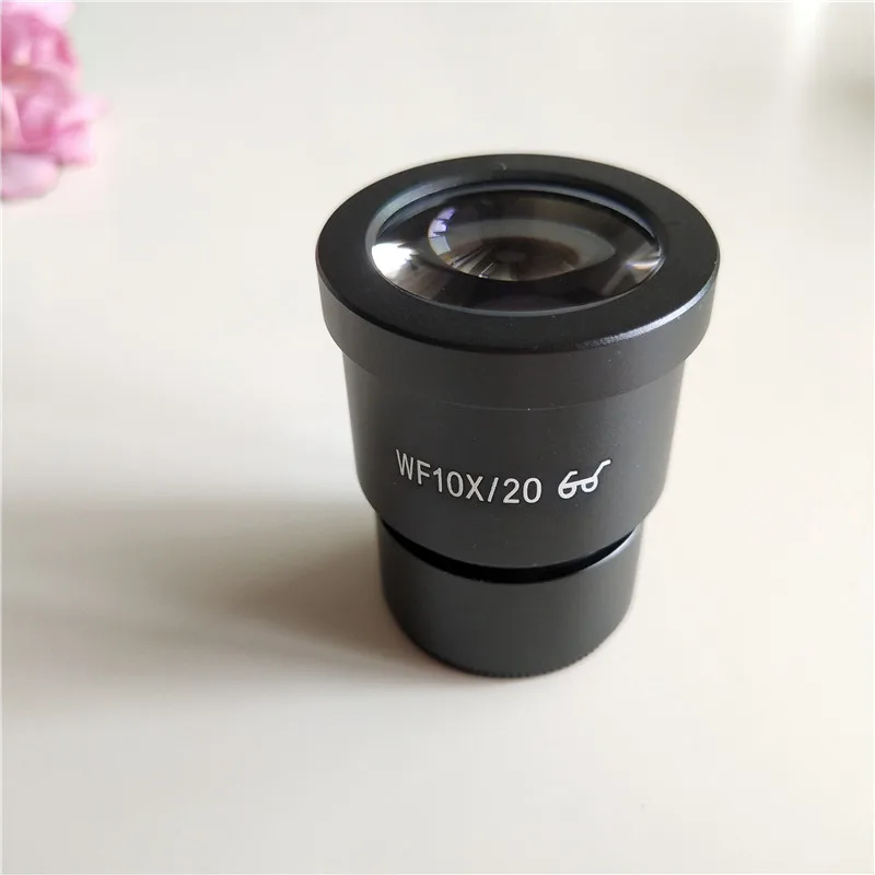 Microscópio estéreo de grande angular wf10x, 20mm, com montagem de 30mm e escala de leitura