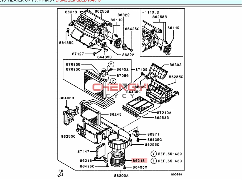 AC Fan Heater Blower Motor For Mitsubishi Outlander ASX RVR GA2W CW4W CW5W CW6W CY4W GF8W GF7W 7802A017 7802A357 7802A135